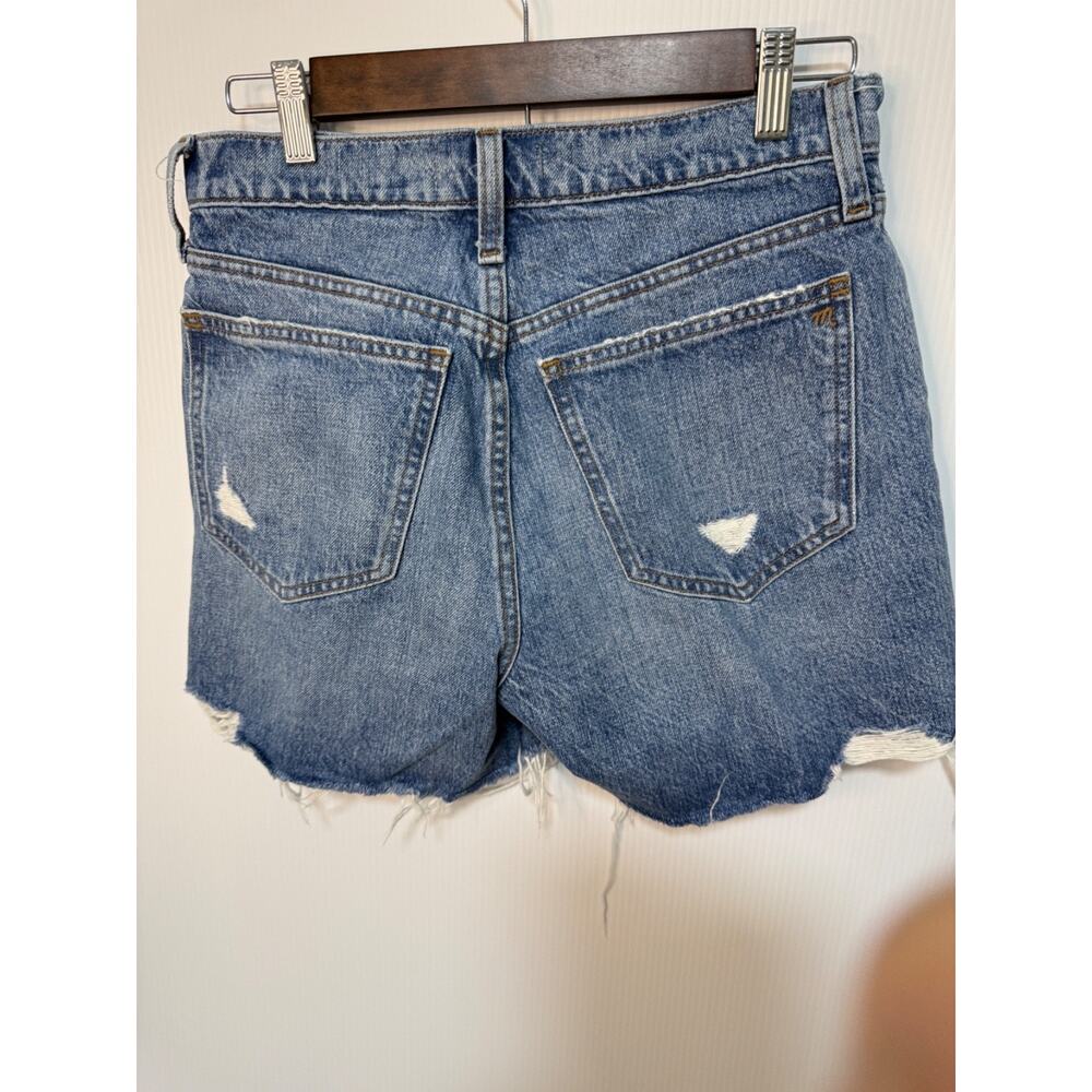 Madewell Womens Blue Cotton Denim Relaxed Fit Cut-Off Shorts Size 26 - Picture 2 of 11